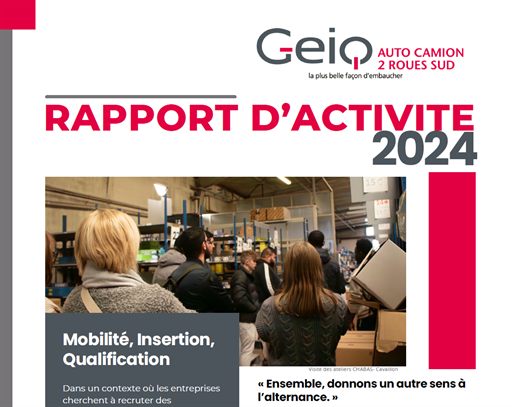 Couverture du rapport d'activité 2024 du GEIQ AC2R SUD