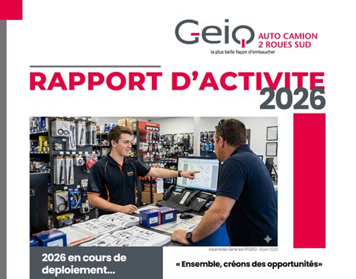 Couverture du rapport d'activité 2026 du GEIQ AC2R SUD, à paraître